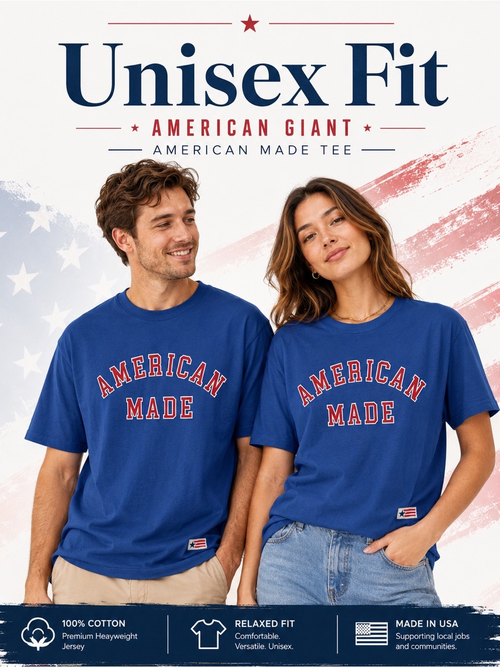 American Giant American Made Graphic Tee Unisex XL Harvest Blue Made in USA New - Picture 1 of 13